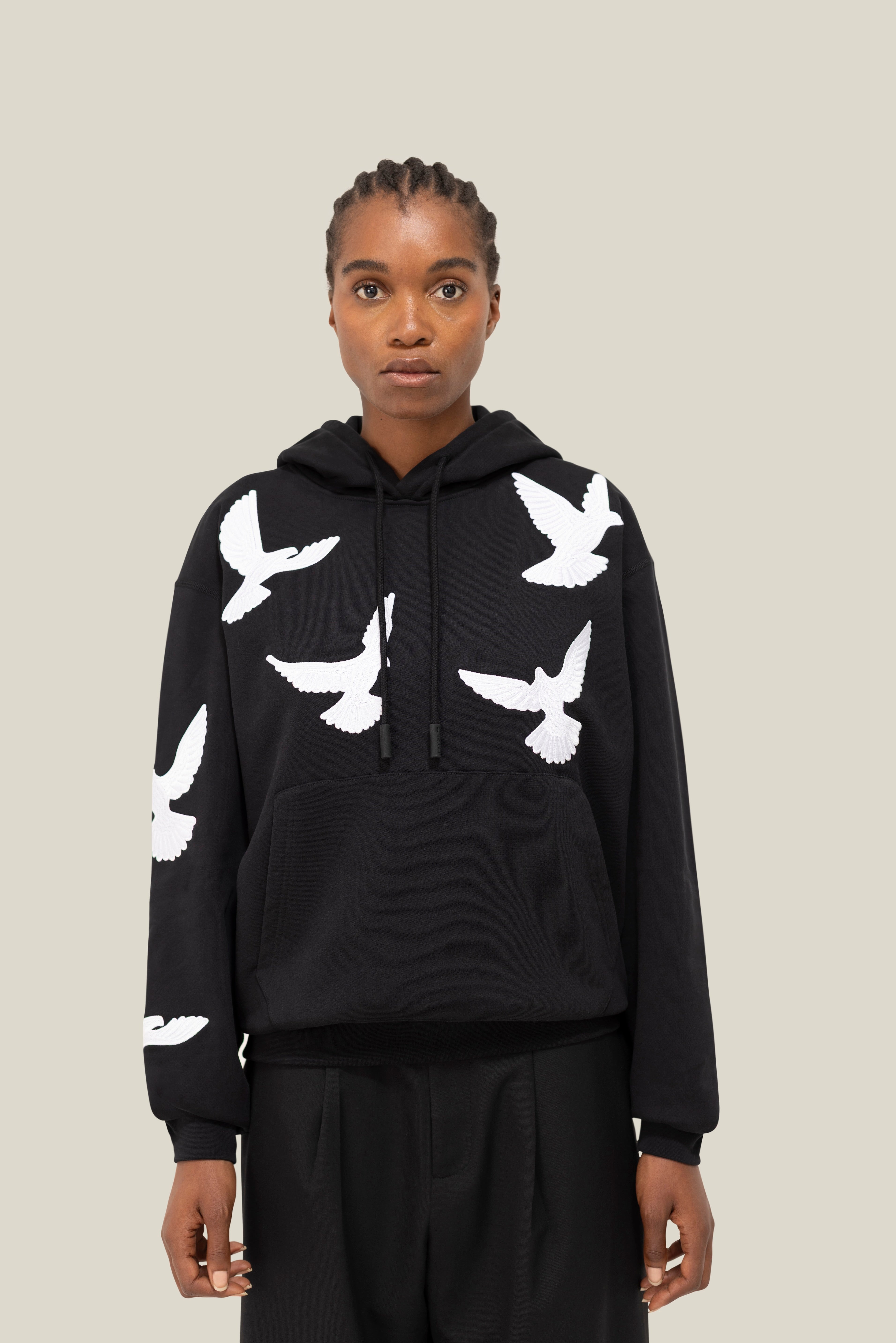 Flying Doves Hooded Sweater
