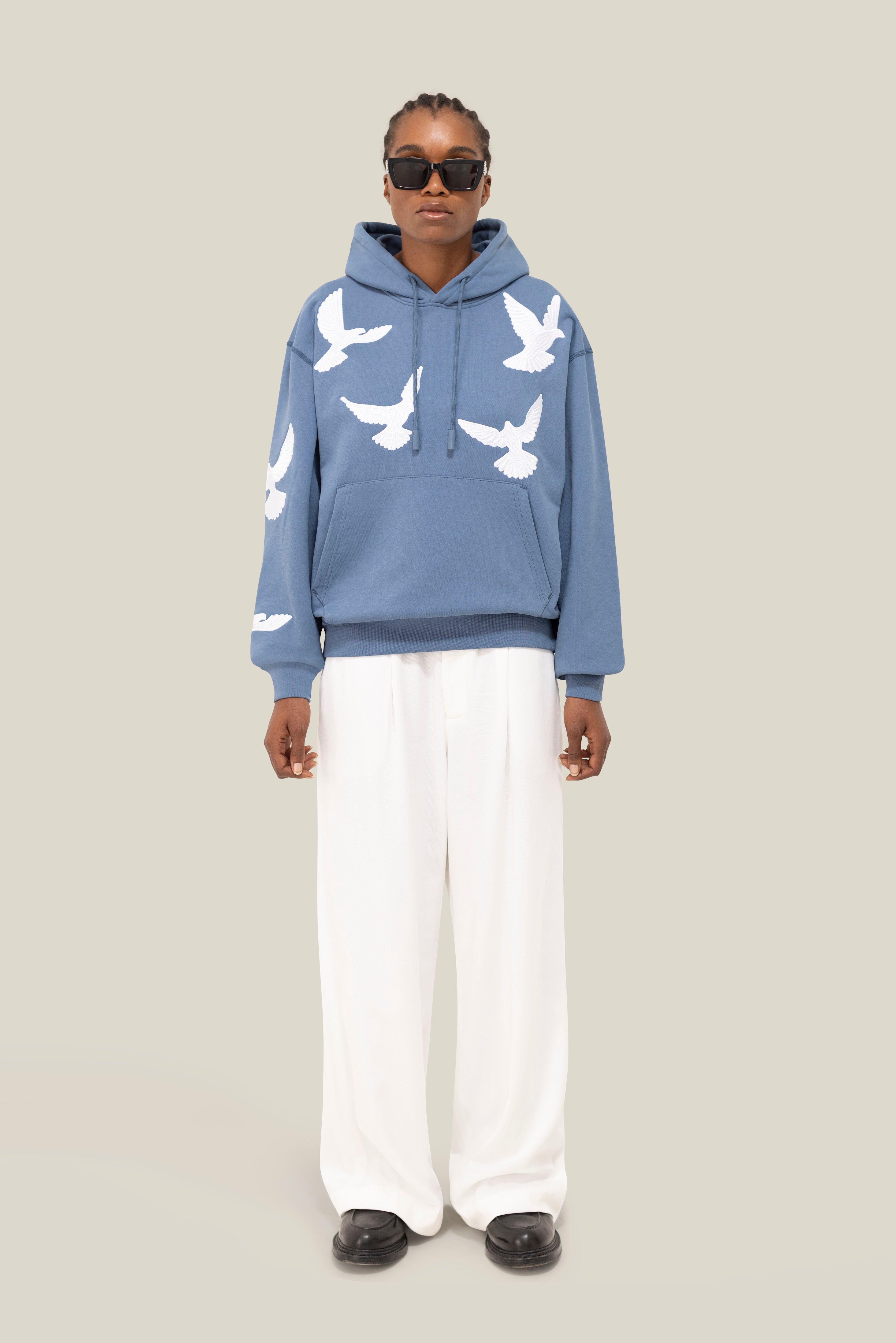 Flying Doves Hooded Sweater