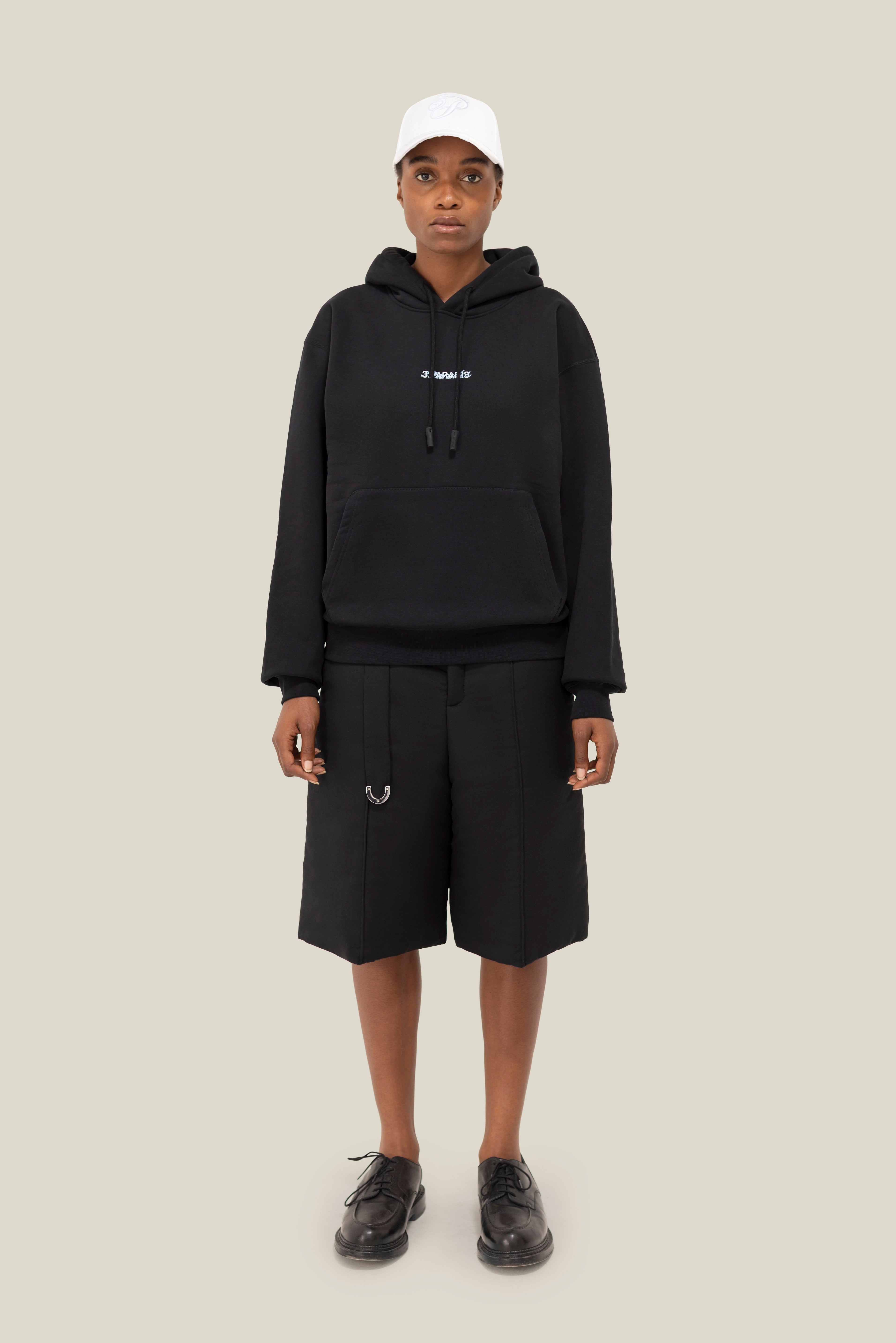 3.PARADIS Double Logo Hooded Sweater