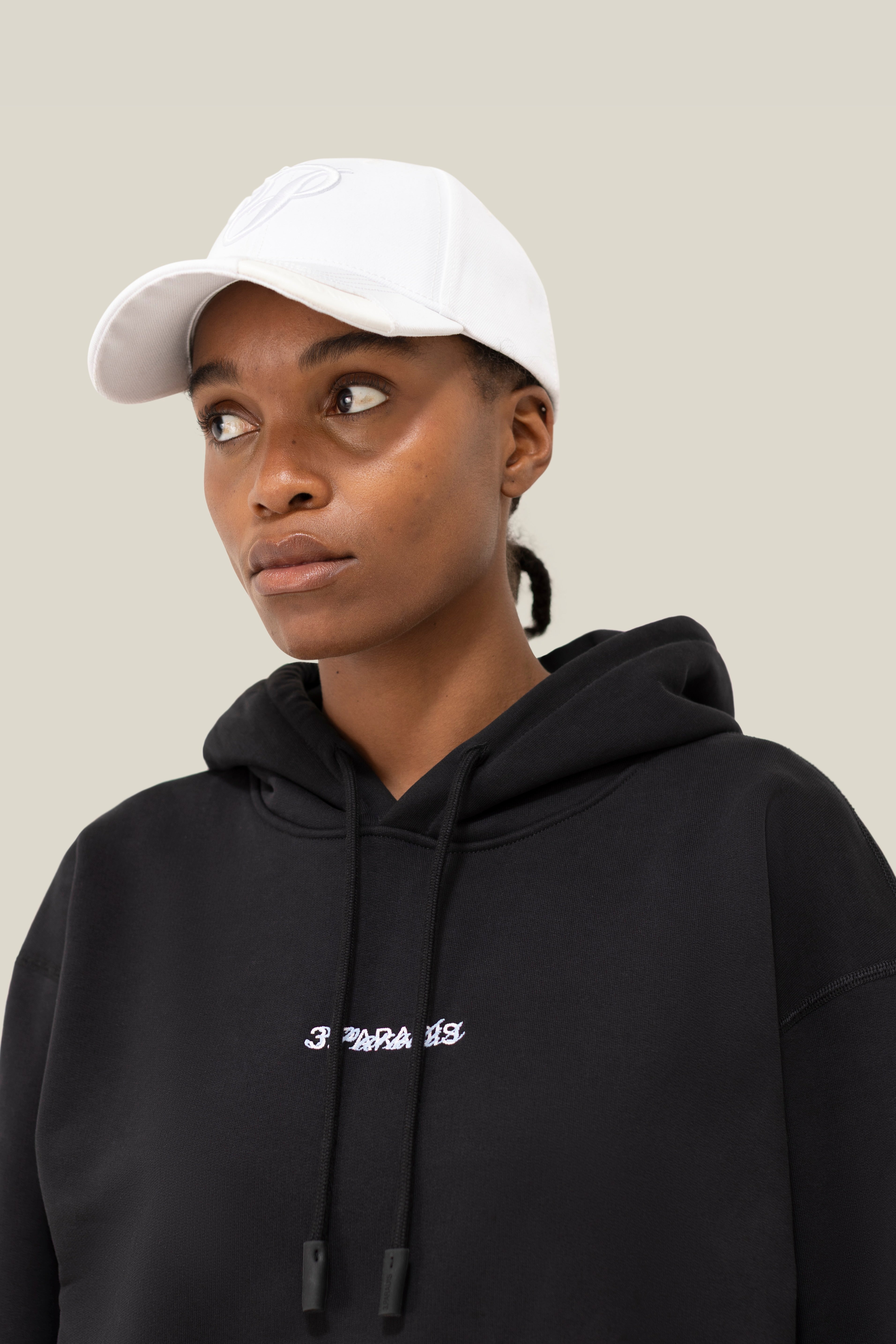 3.PARADIS Double Logo Hooded Sweater