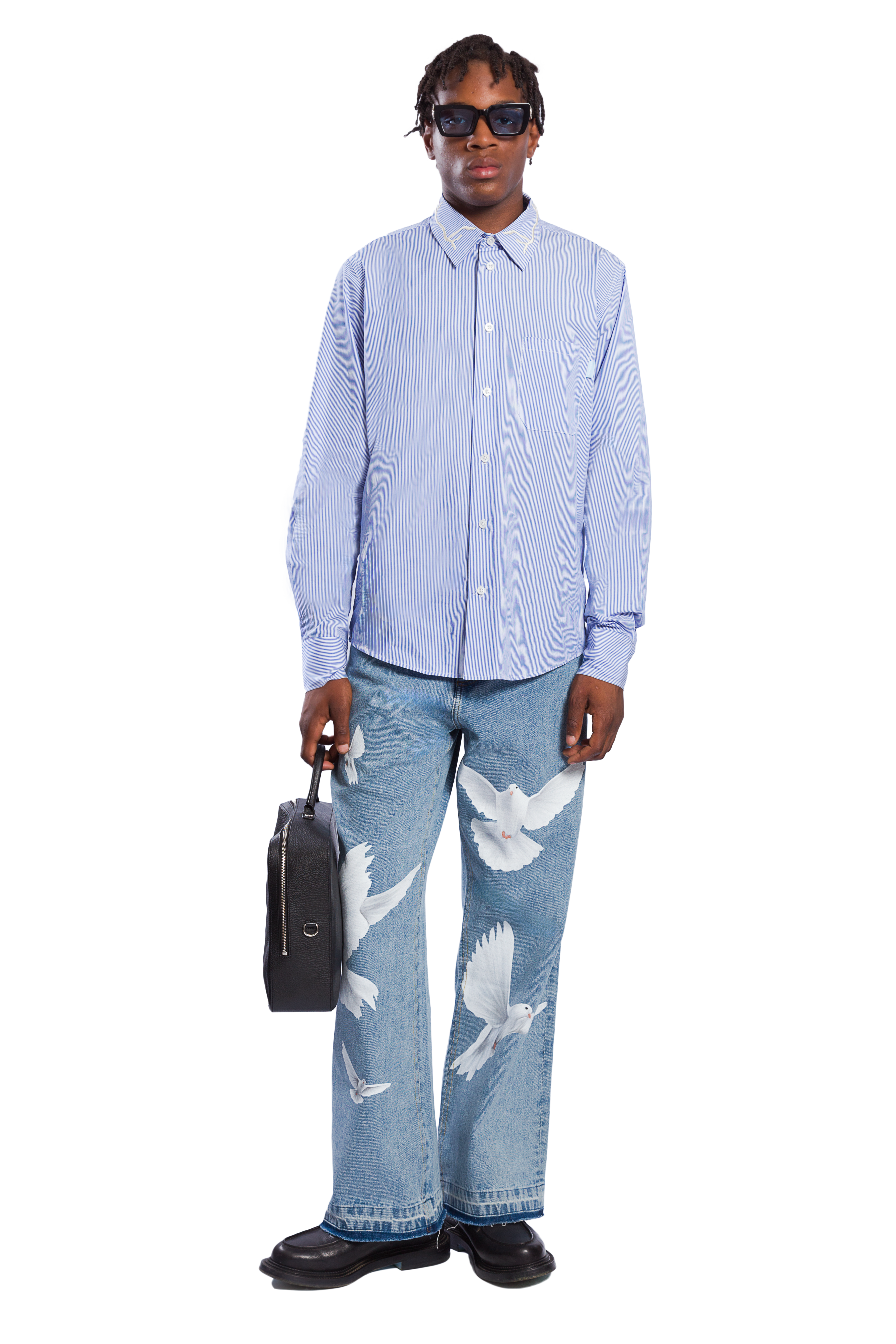 FAIE EMBROIDERY DETAIL SHIRT