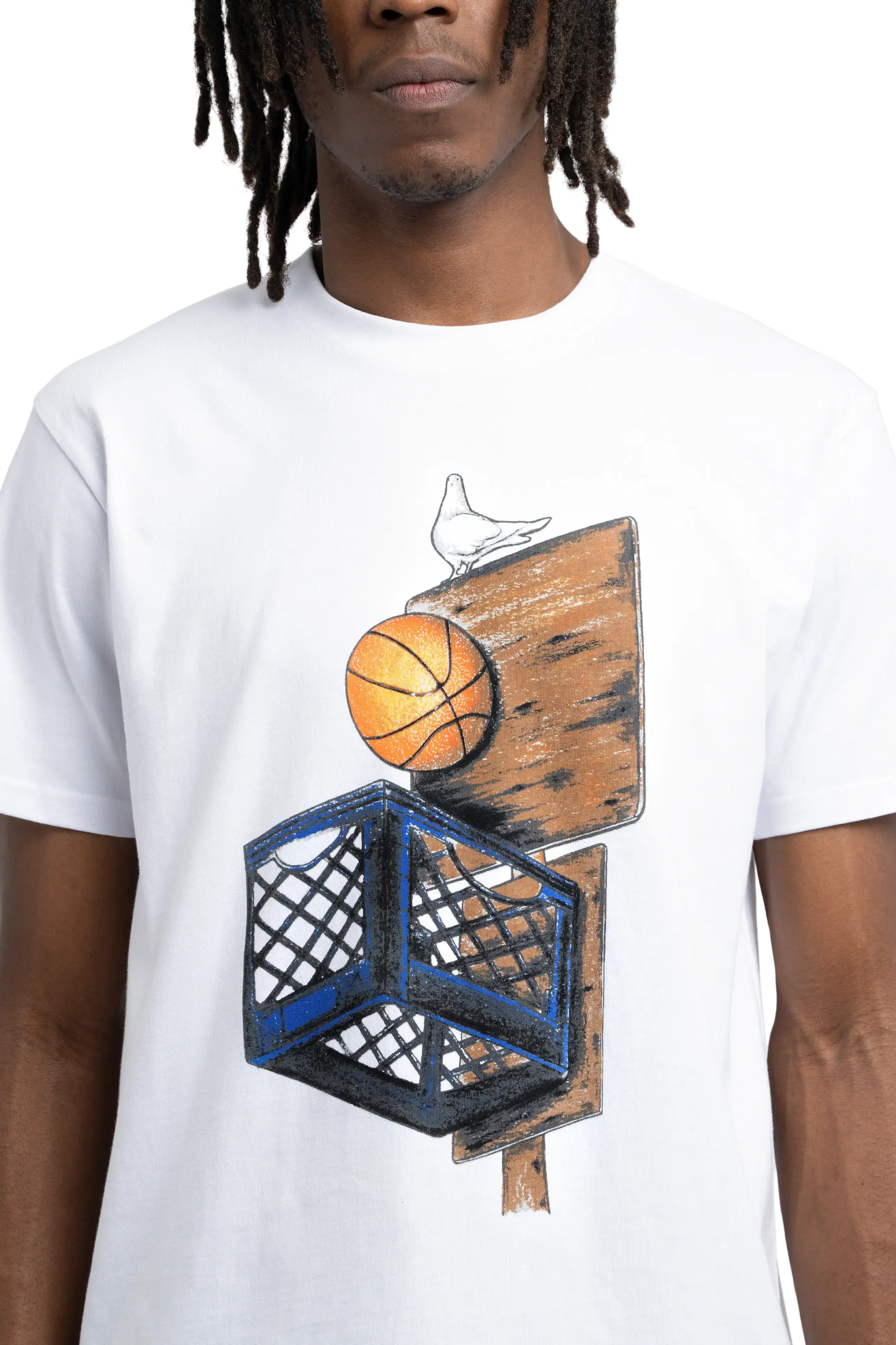 3.PARADIS, Mitchell & Ness and The NBA : Graphic Crate T-Shirt