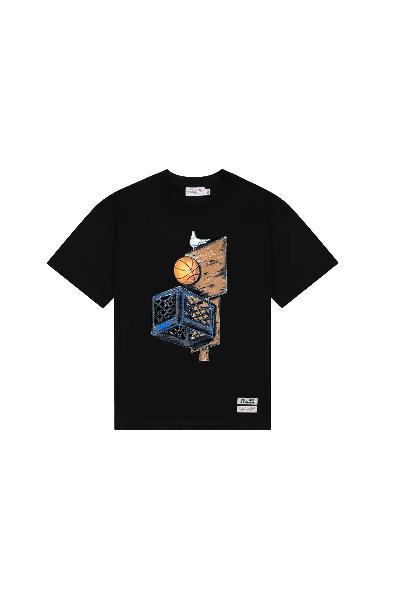 3.PARADIS, Mitchell & Ness and The NBA : Graphic Crate T-Shirt