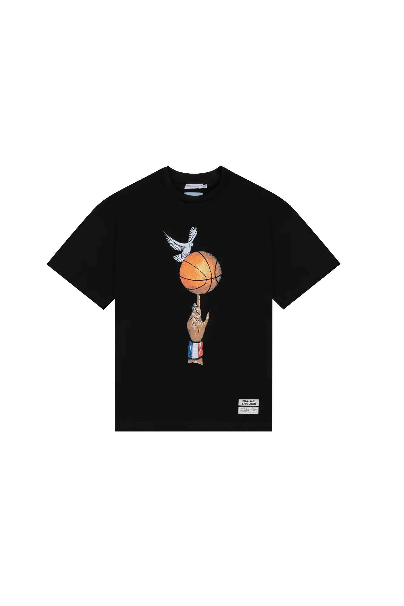 3.PARADIS, Mitchell & Ness and The NBA : Graphic Ball T-Shirt