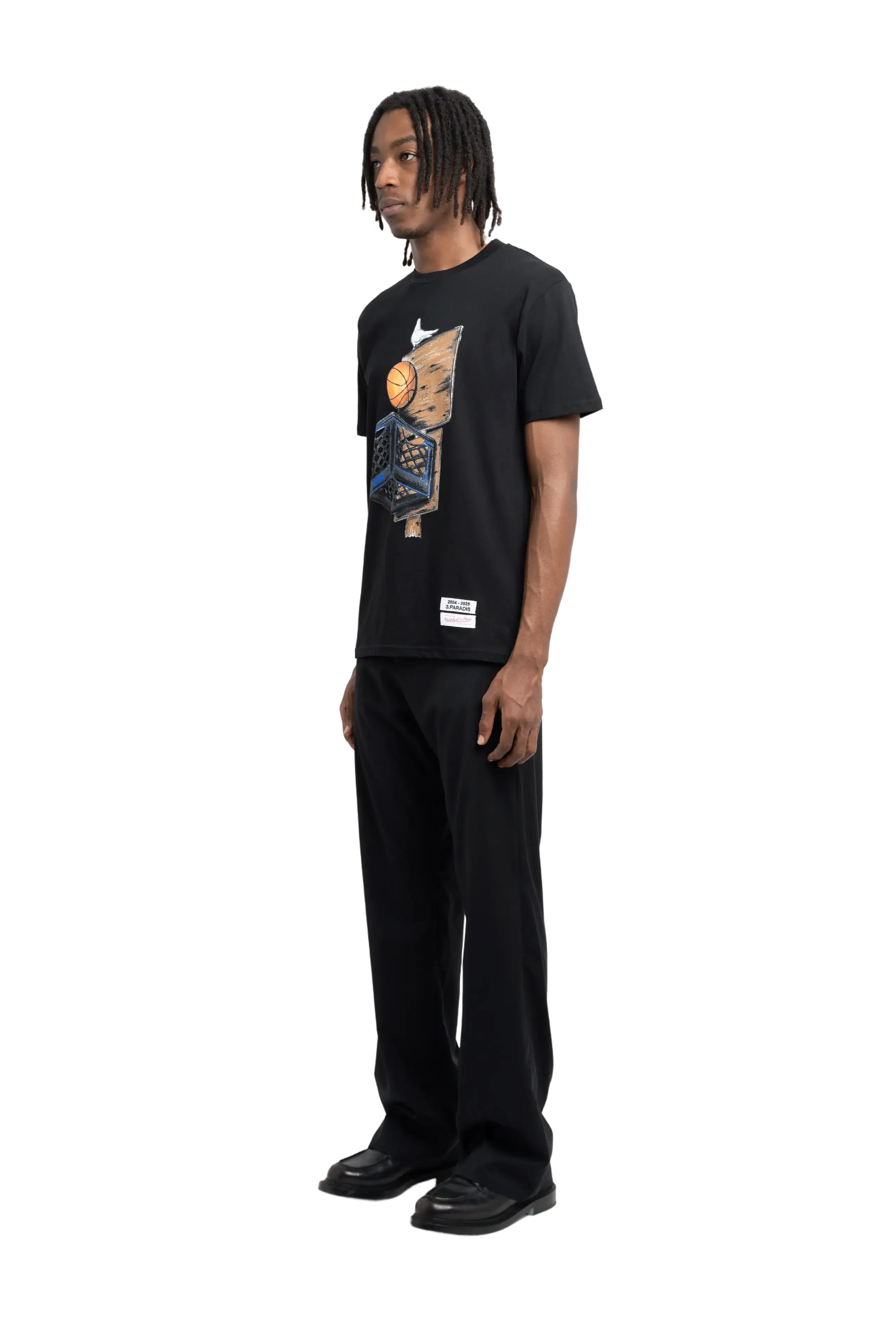 3.PARADIS, Mitchell & Ness and The NBA : Graphic Crate T-Shirt