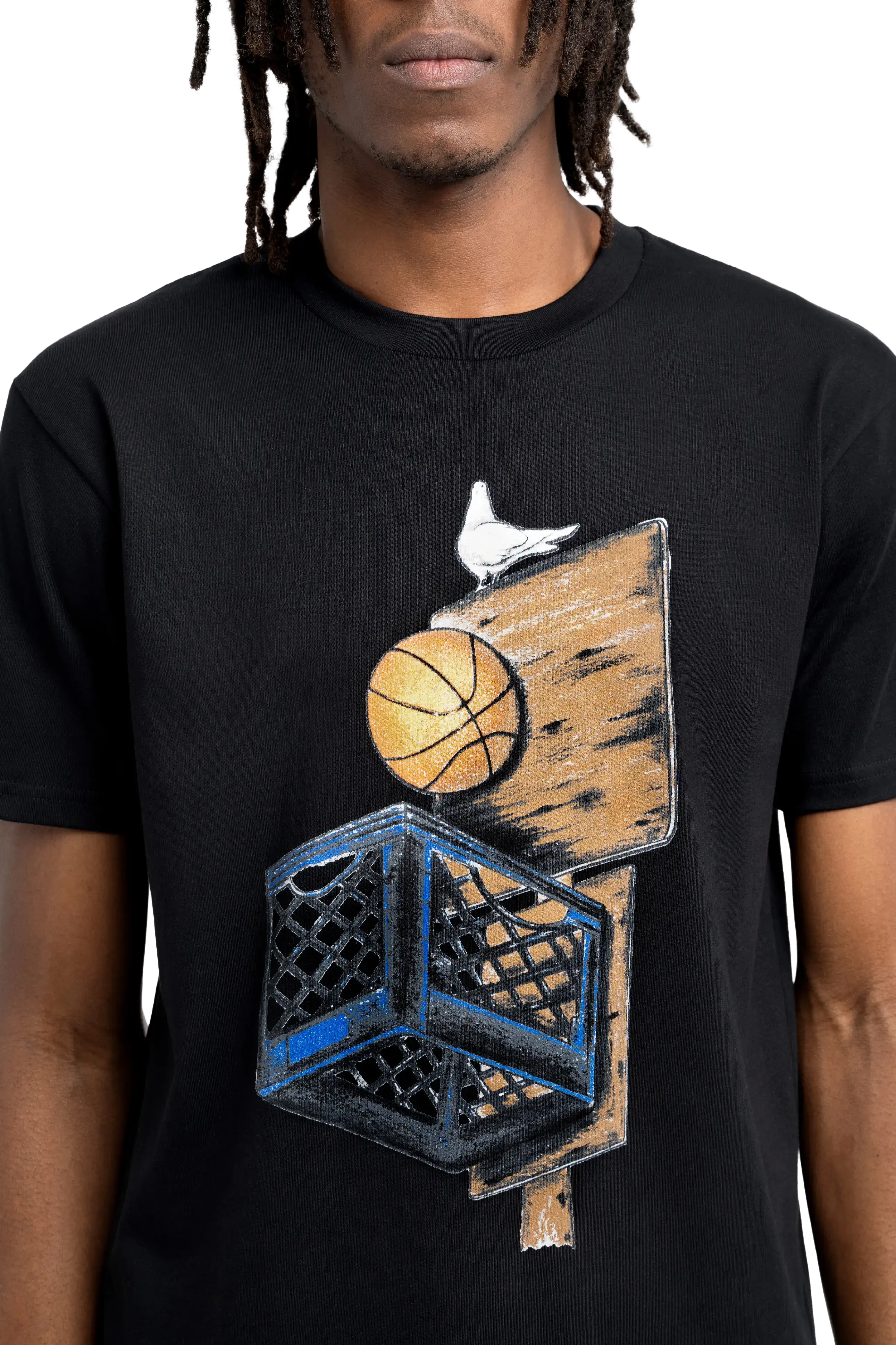 3.PARADIS, Mitchell & Ness and The NBA : Graphic Crate T-Shirt