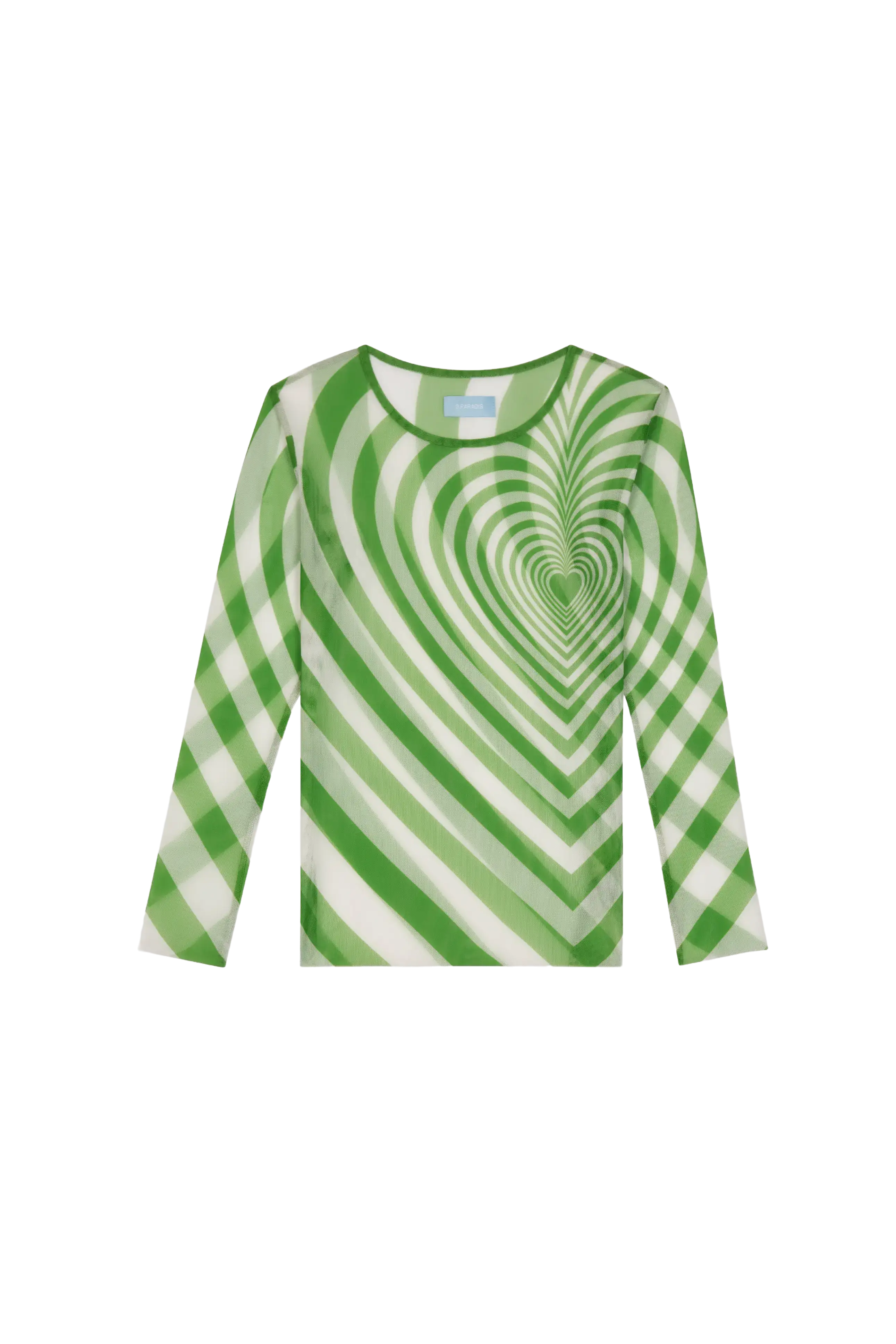 Infinite Heart Mesh Top