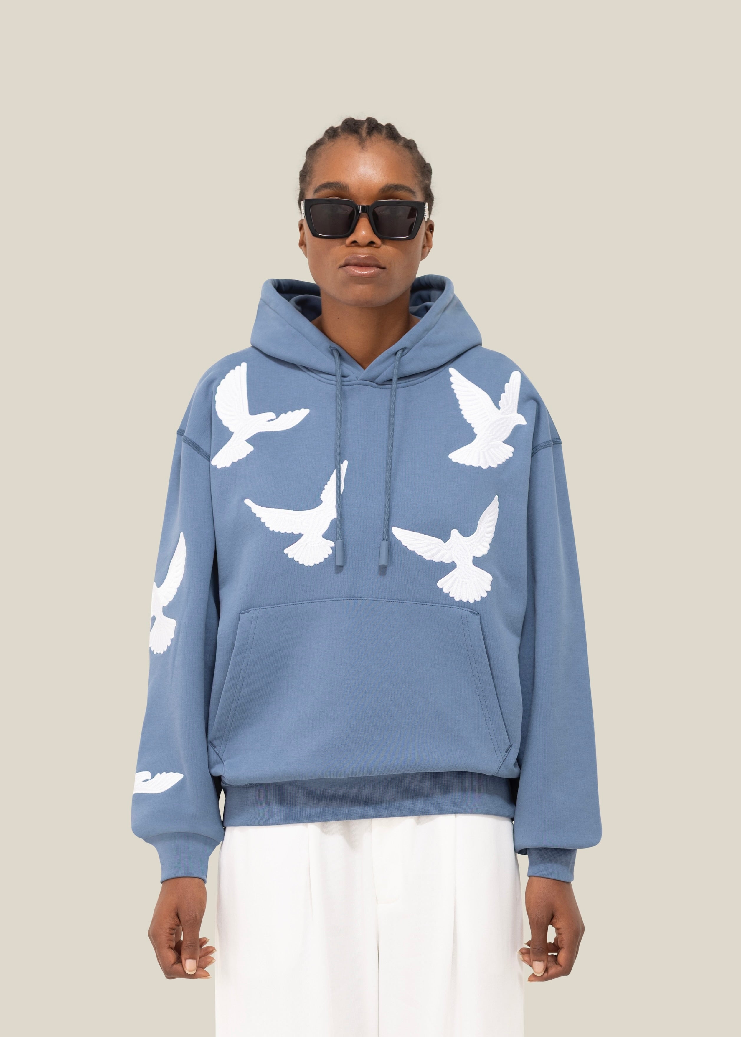 Flying Doves Hooded Sweater
