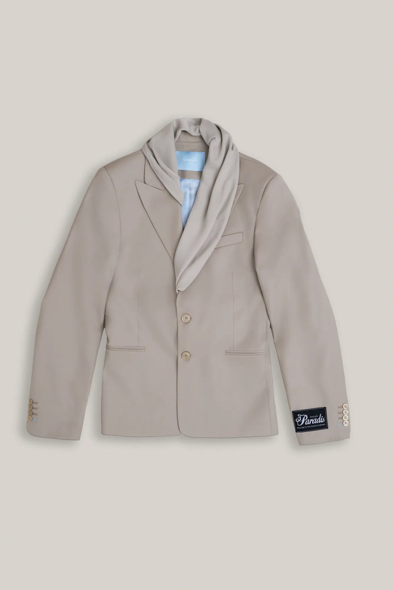 REMOVABLE SCARF BLAZER