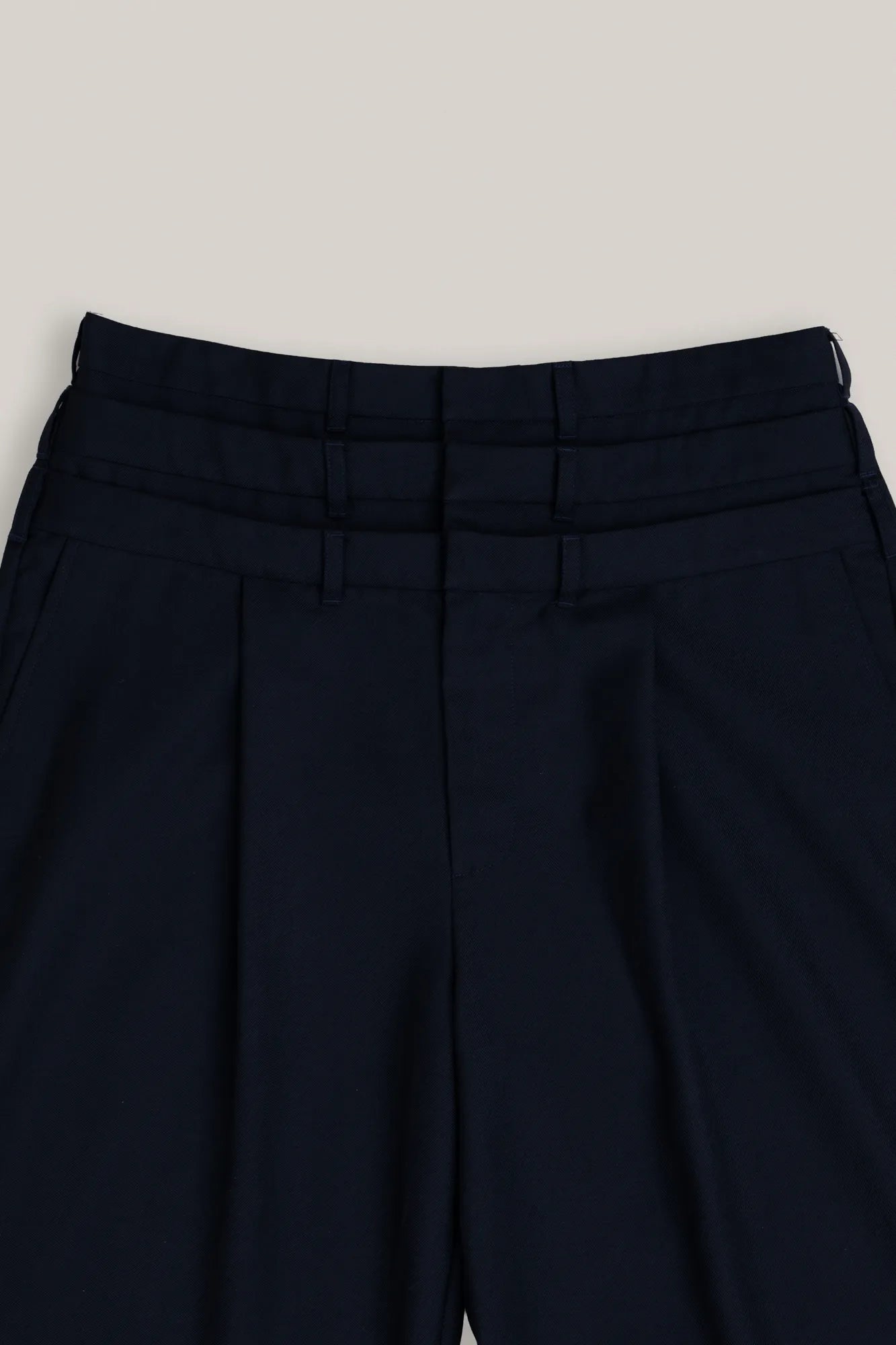 TRIPLE WAIST TAILORED TROUSERS