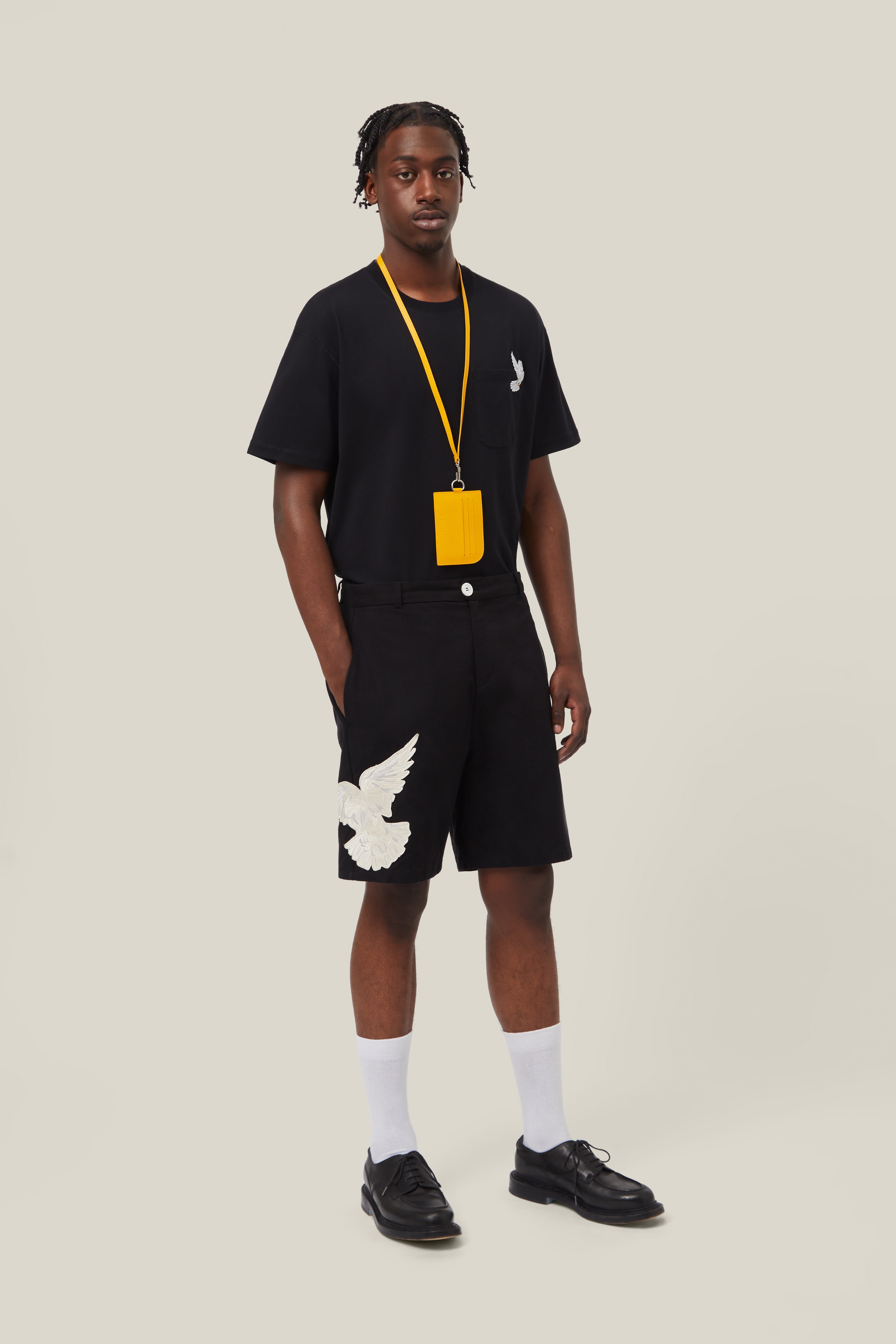 Dove Embroidered Shorts