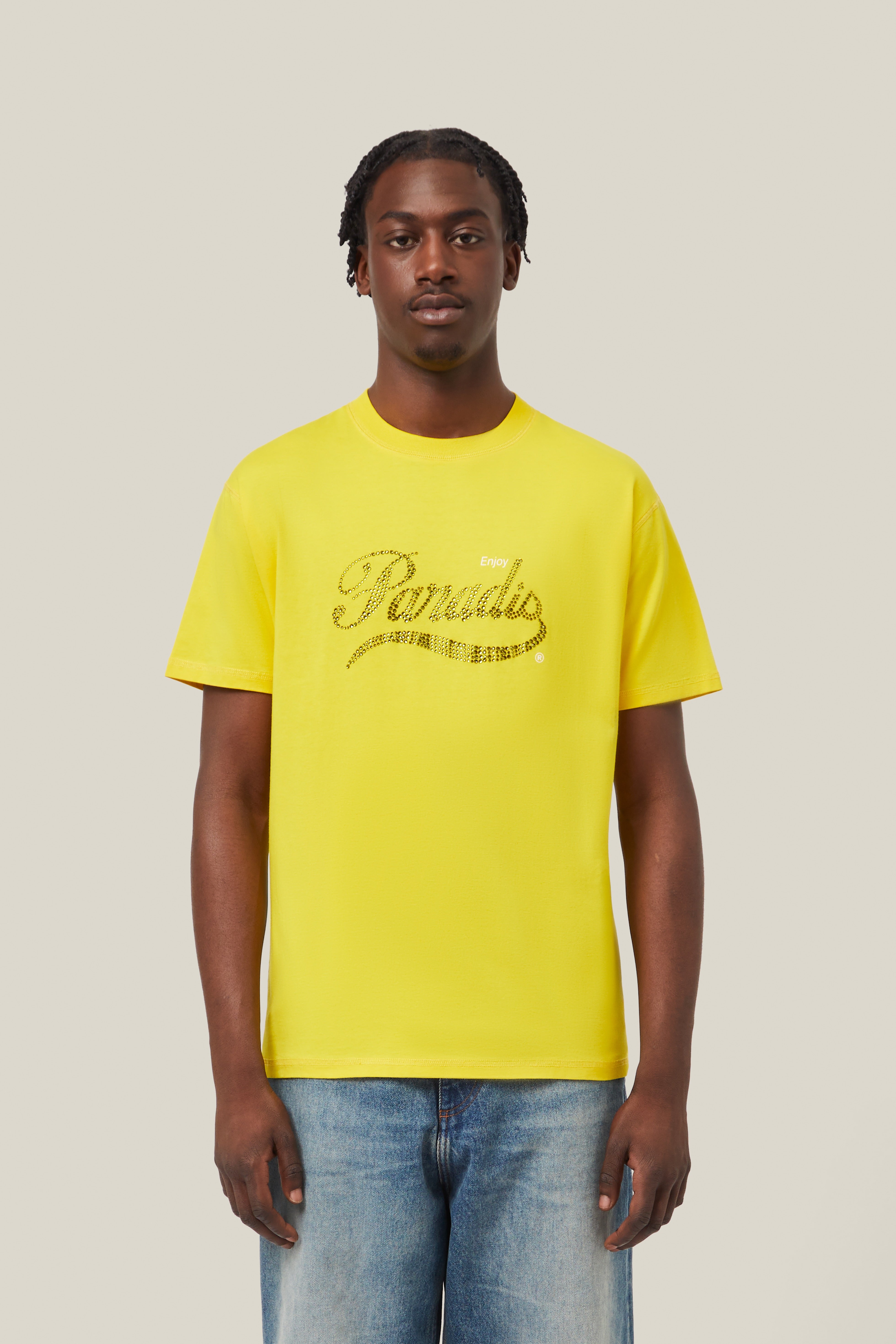 "Enjoy Paradis" Crystal Rhinestone T-Shirt