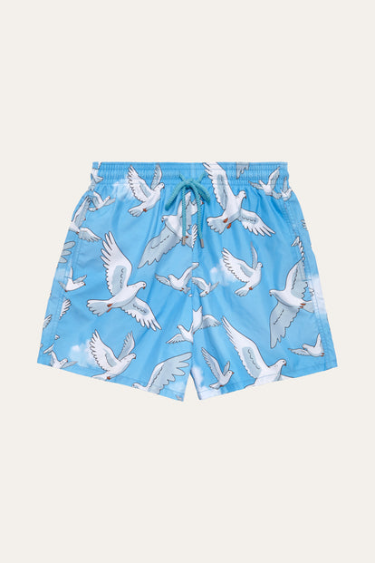 3.PARADIS & Vilebrequin Collaborative Dove Swim Shorts