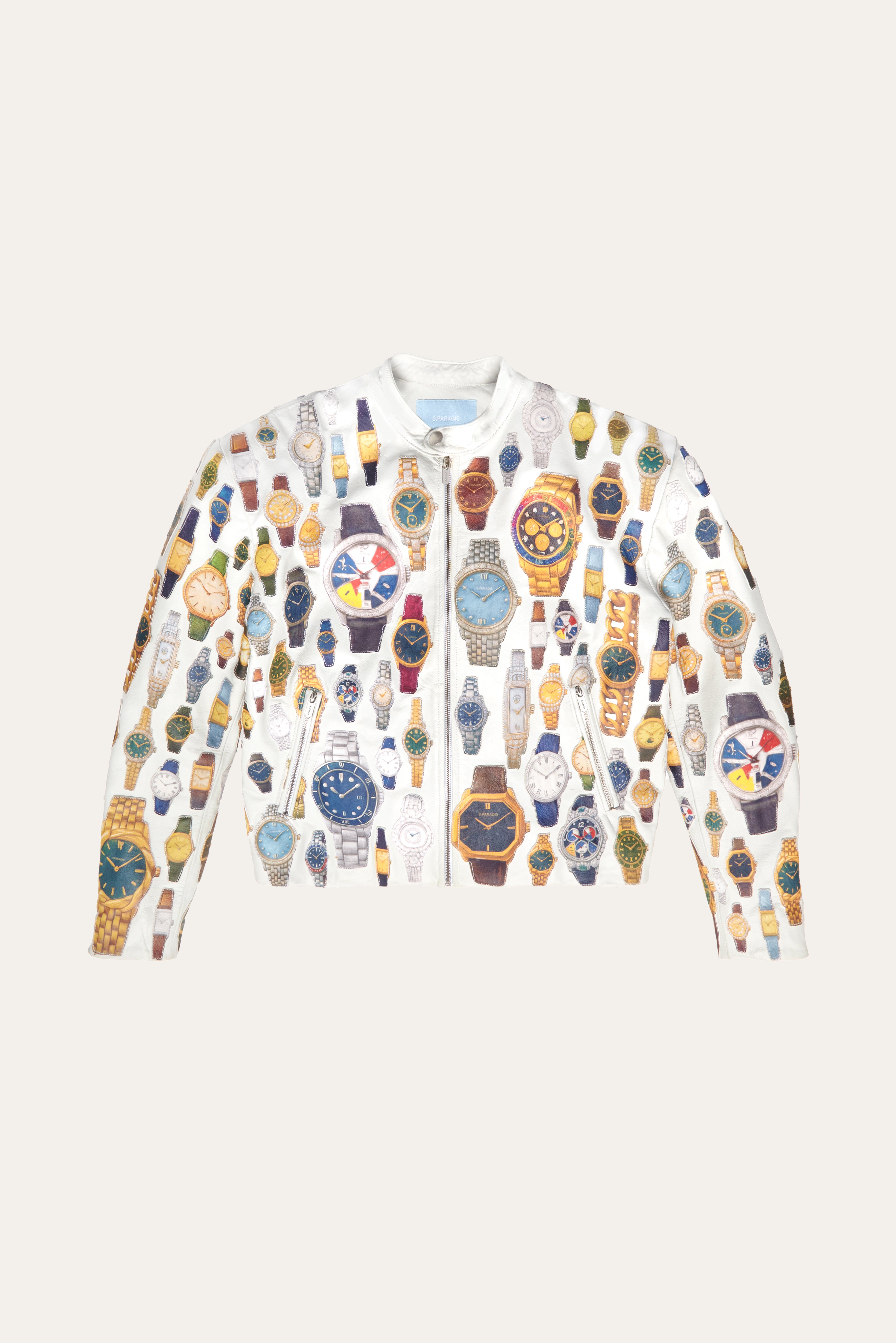 Timepiece Leather Moto Jacket Or Watches Leather Moto Jacket