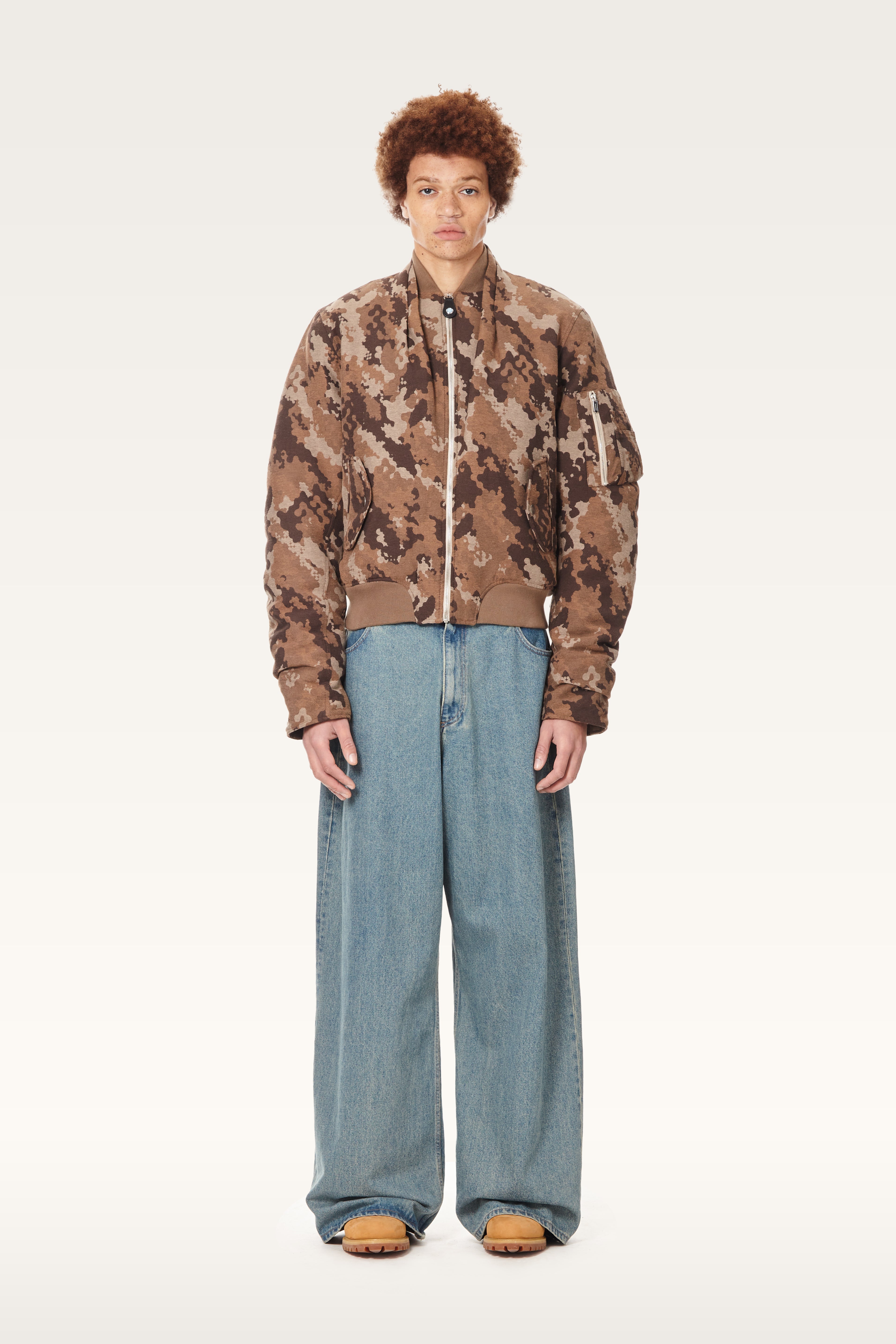 Jacquard Dove-Camo Bomber