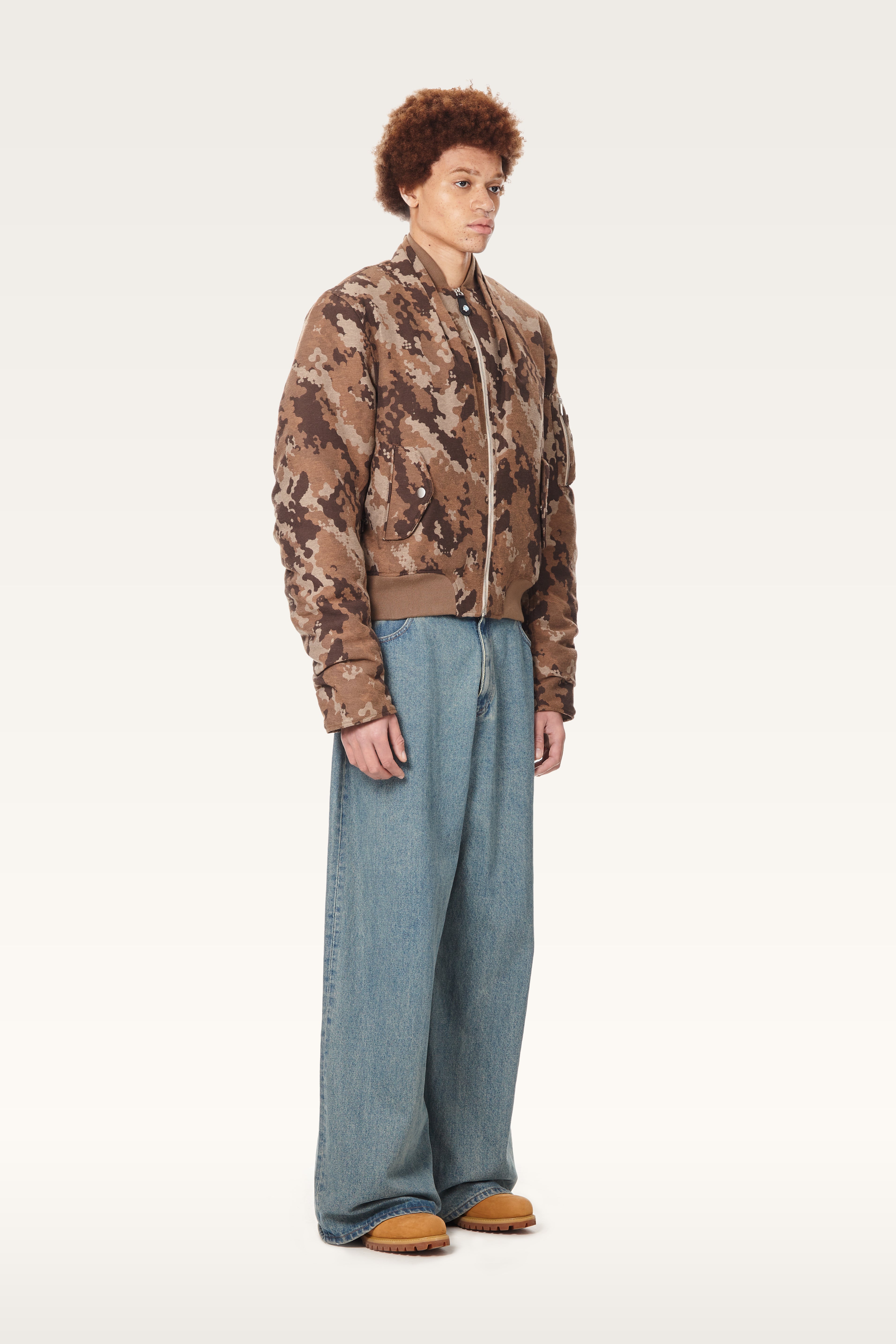 Jacquard Dove-Camo Bomber