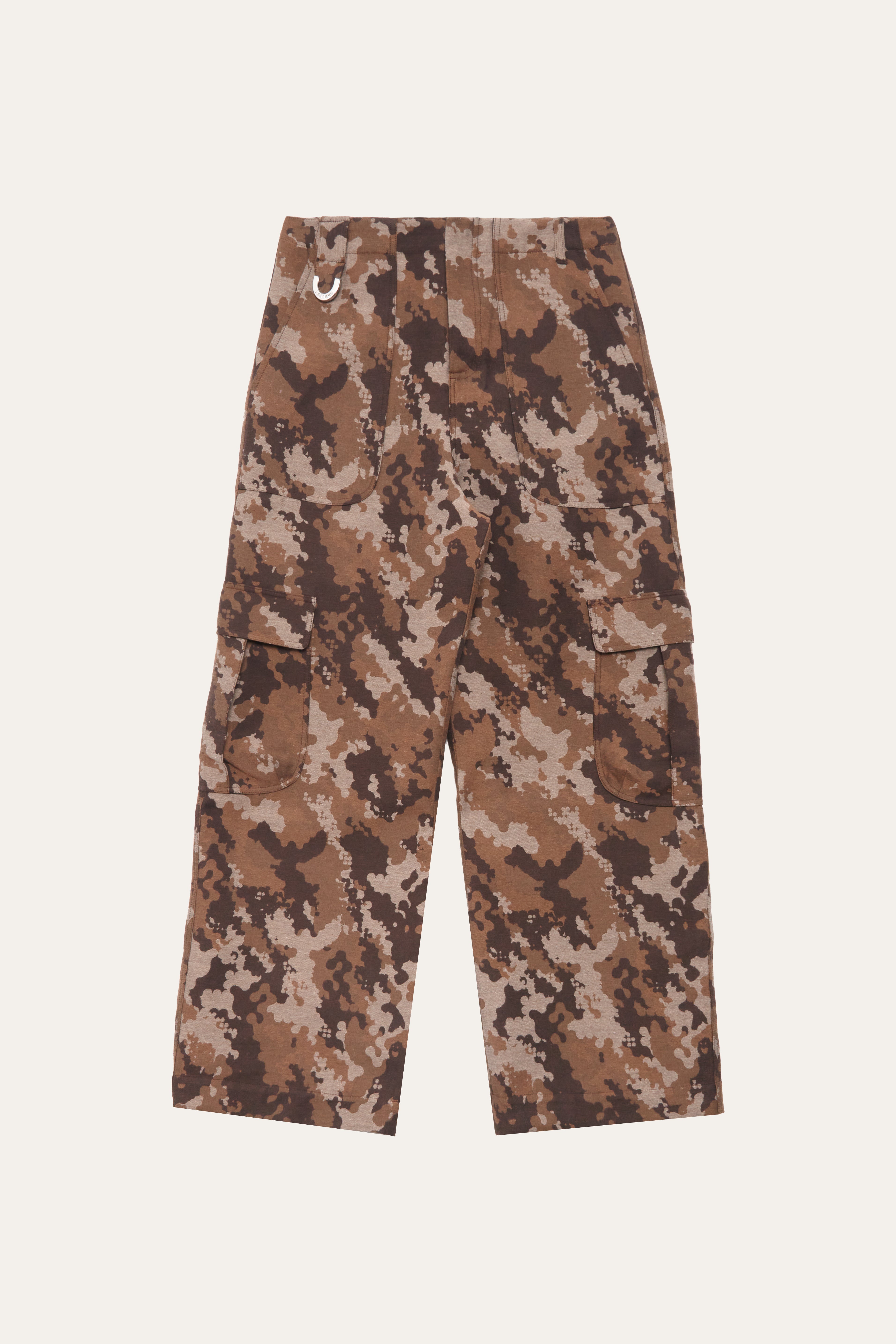 Jacquard Dove-Camo Cargo Pants