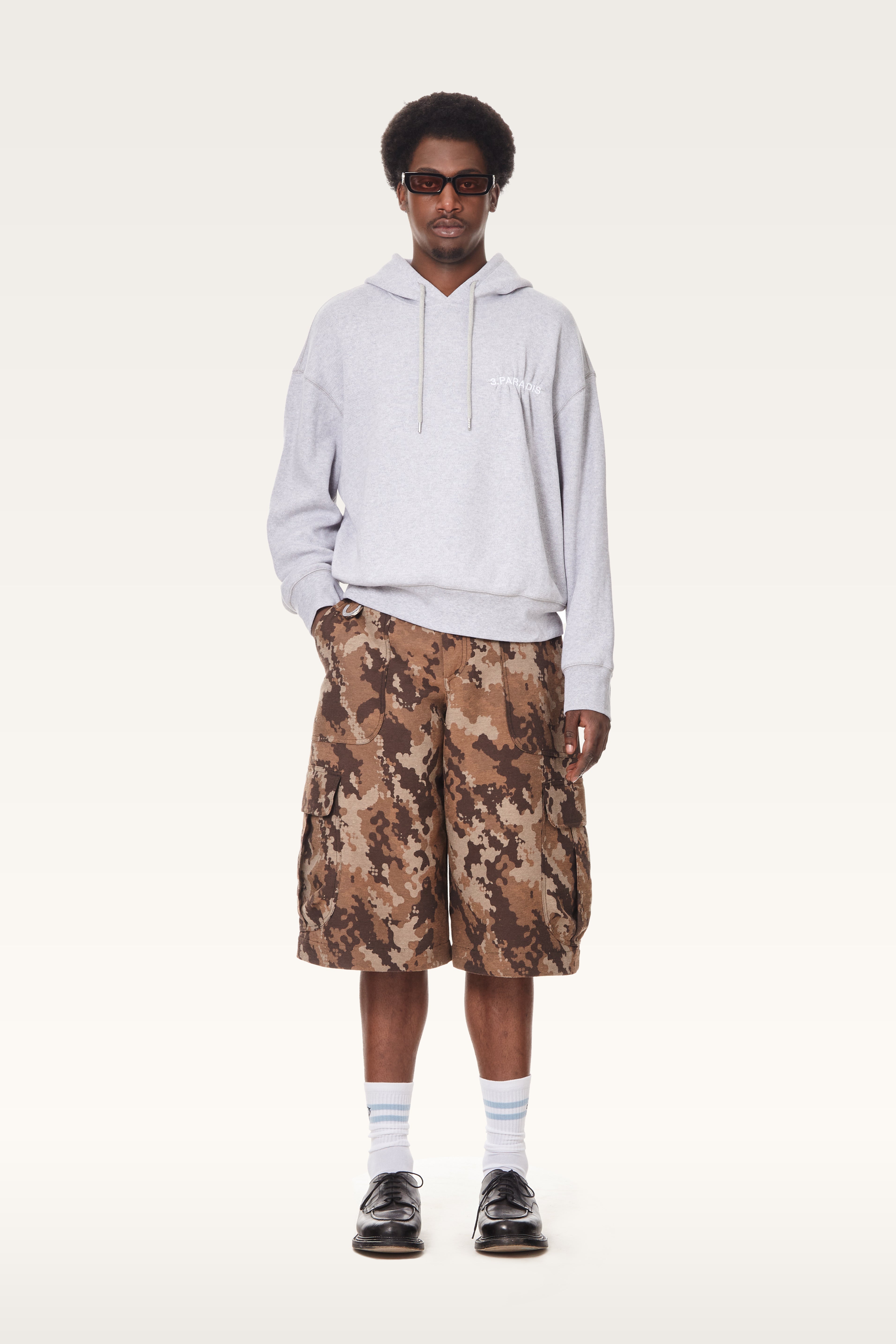 Jacquard Dove-Camo Cargo Shorts