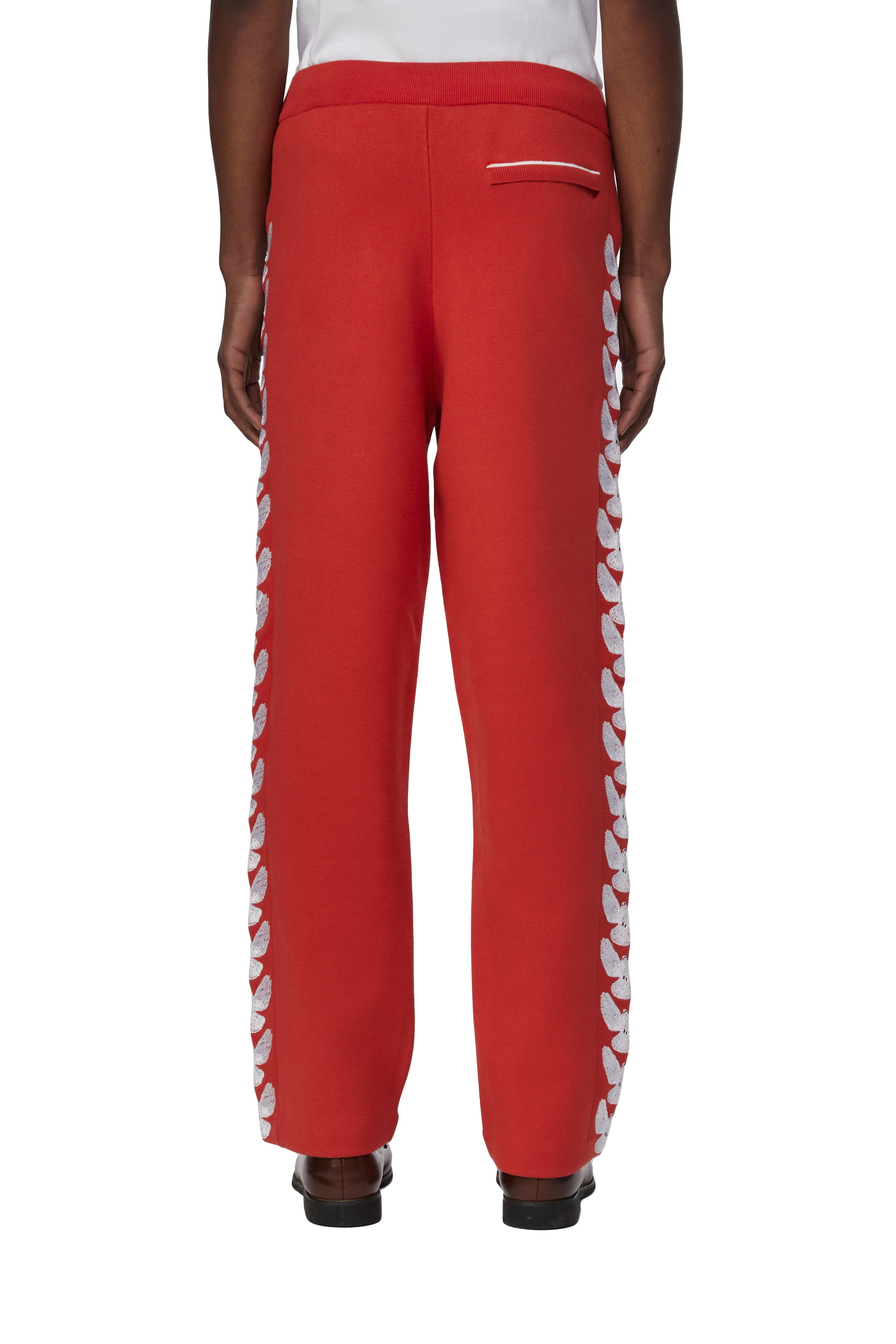 UNITY DOVES RED TRACK PANTS