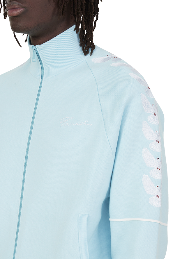 UNITY SKY BLUE KNIT TRACK JACKET