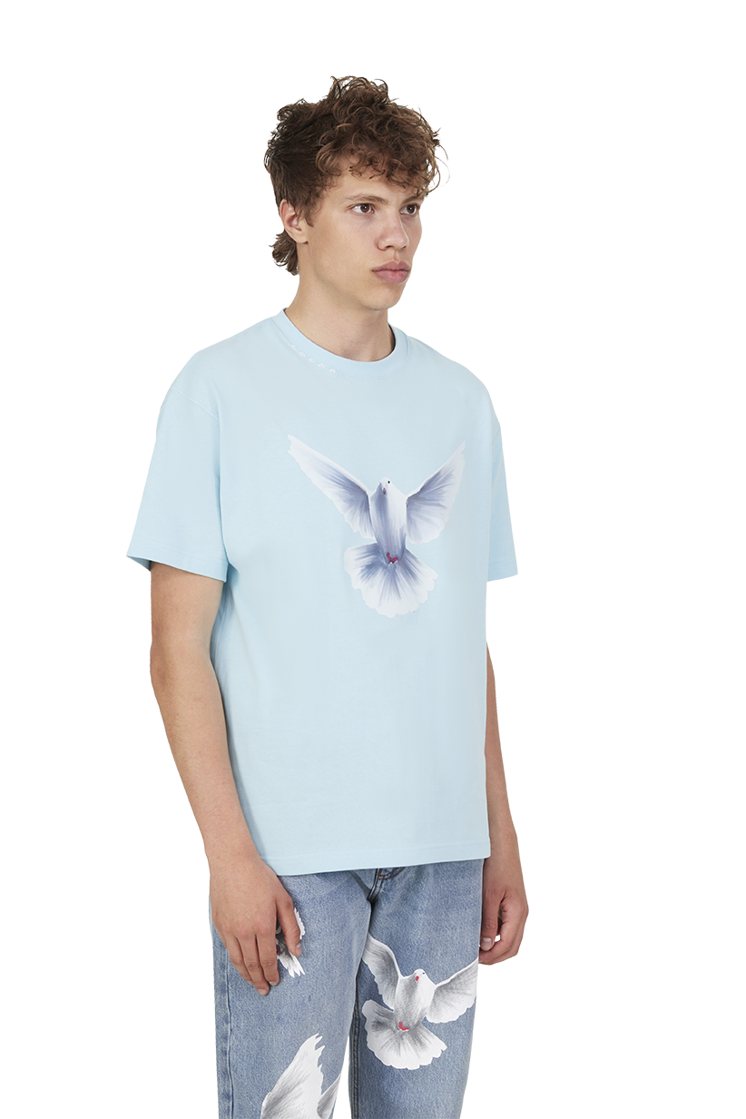 FLYING DOVE SKY BLUE T-SHIRT