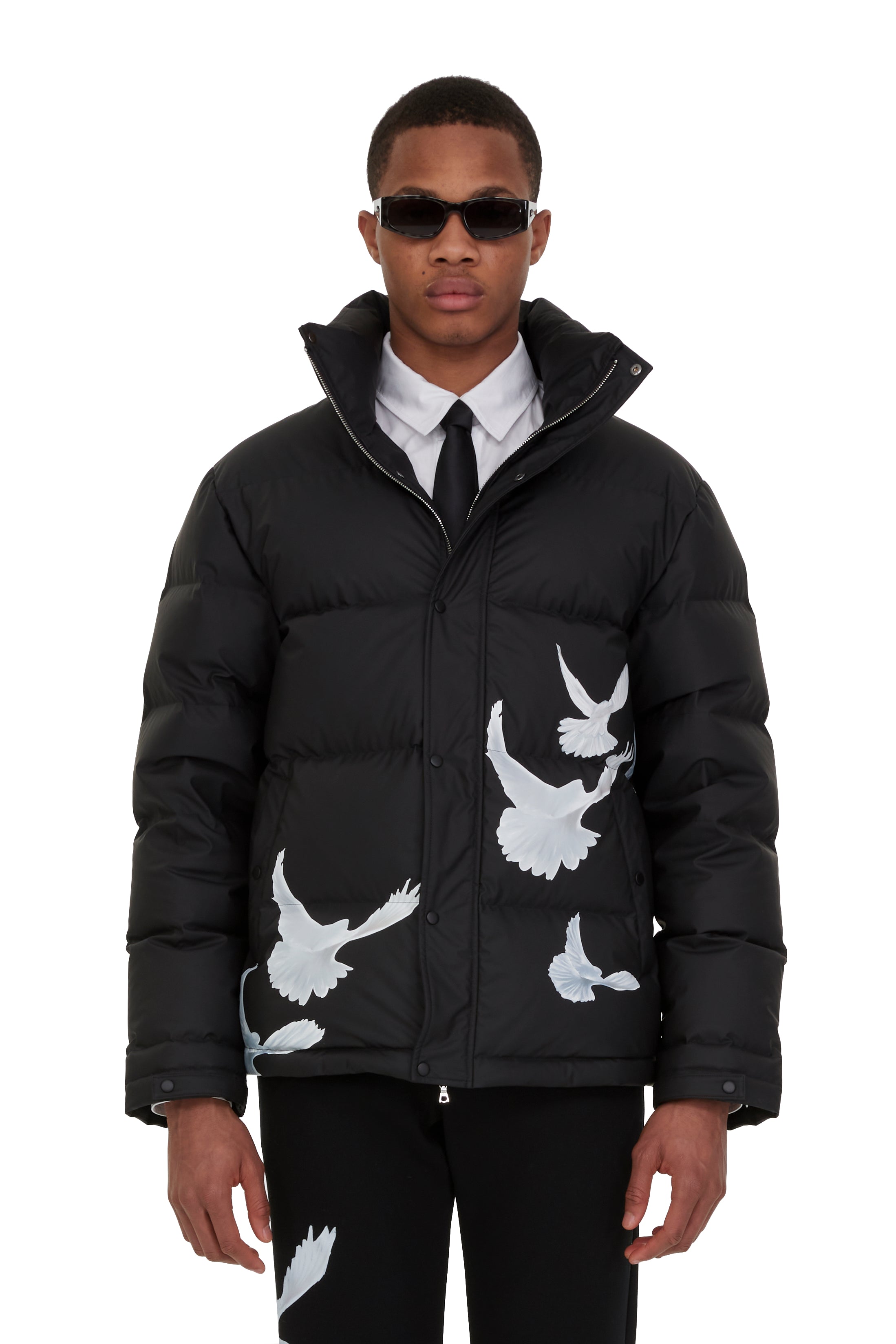 Singing Doves Puffer Jacket