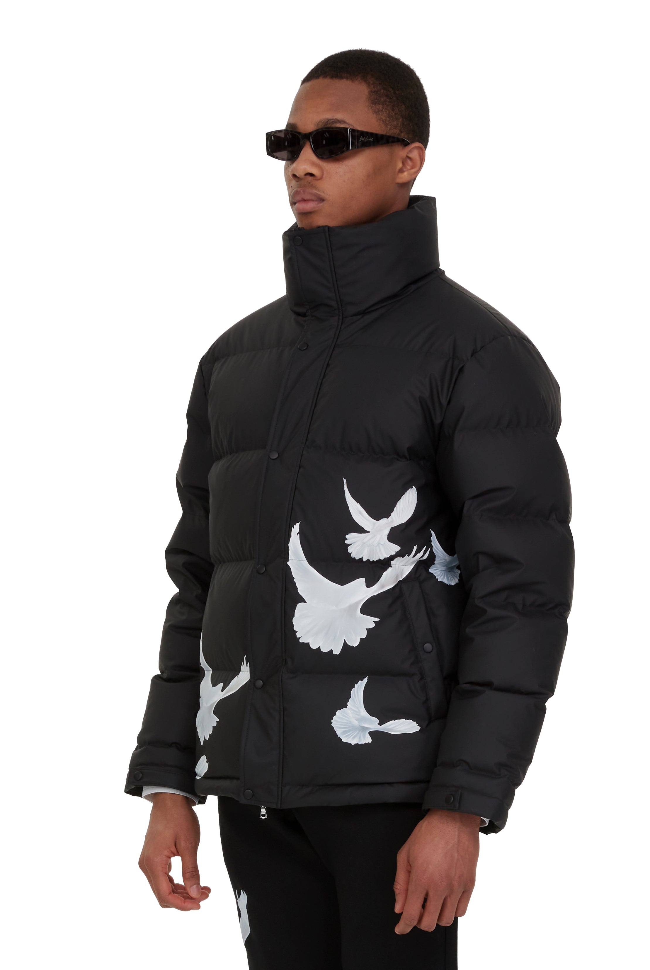Singing Doves Puffer Jacket