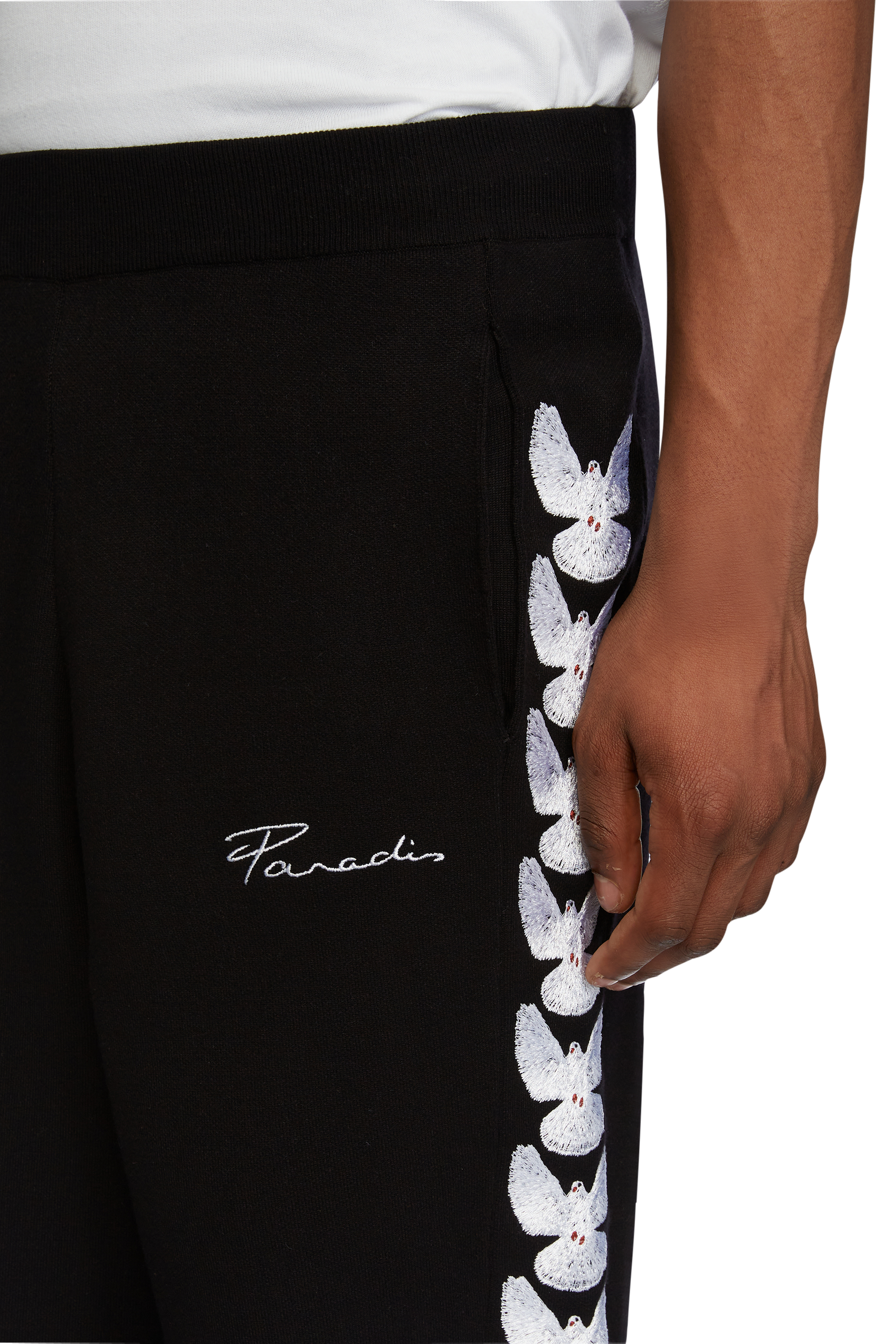 UNITY BLACK KNIT TRACK PANTS