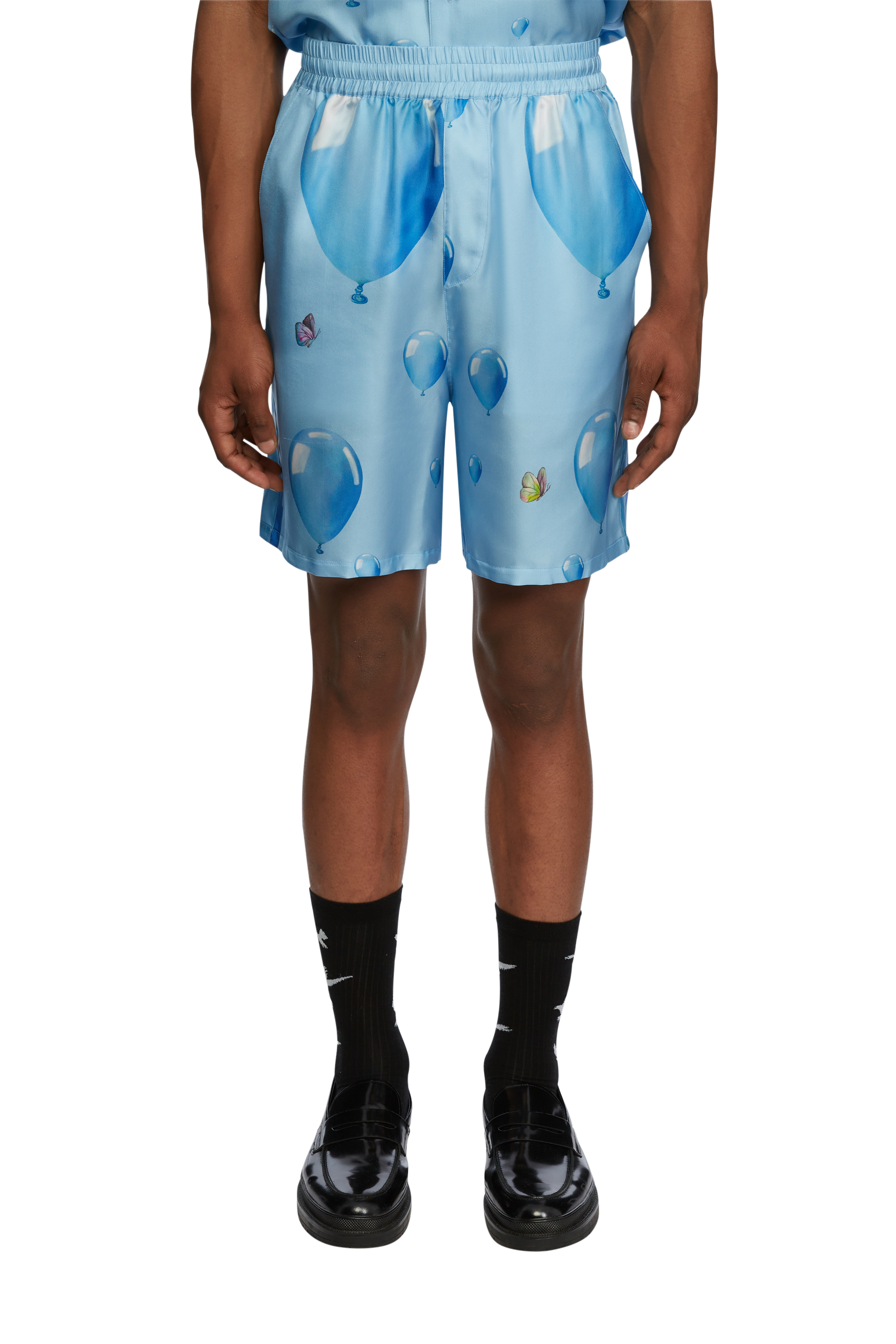 Dreaming Balloons Shorts in Silk