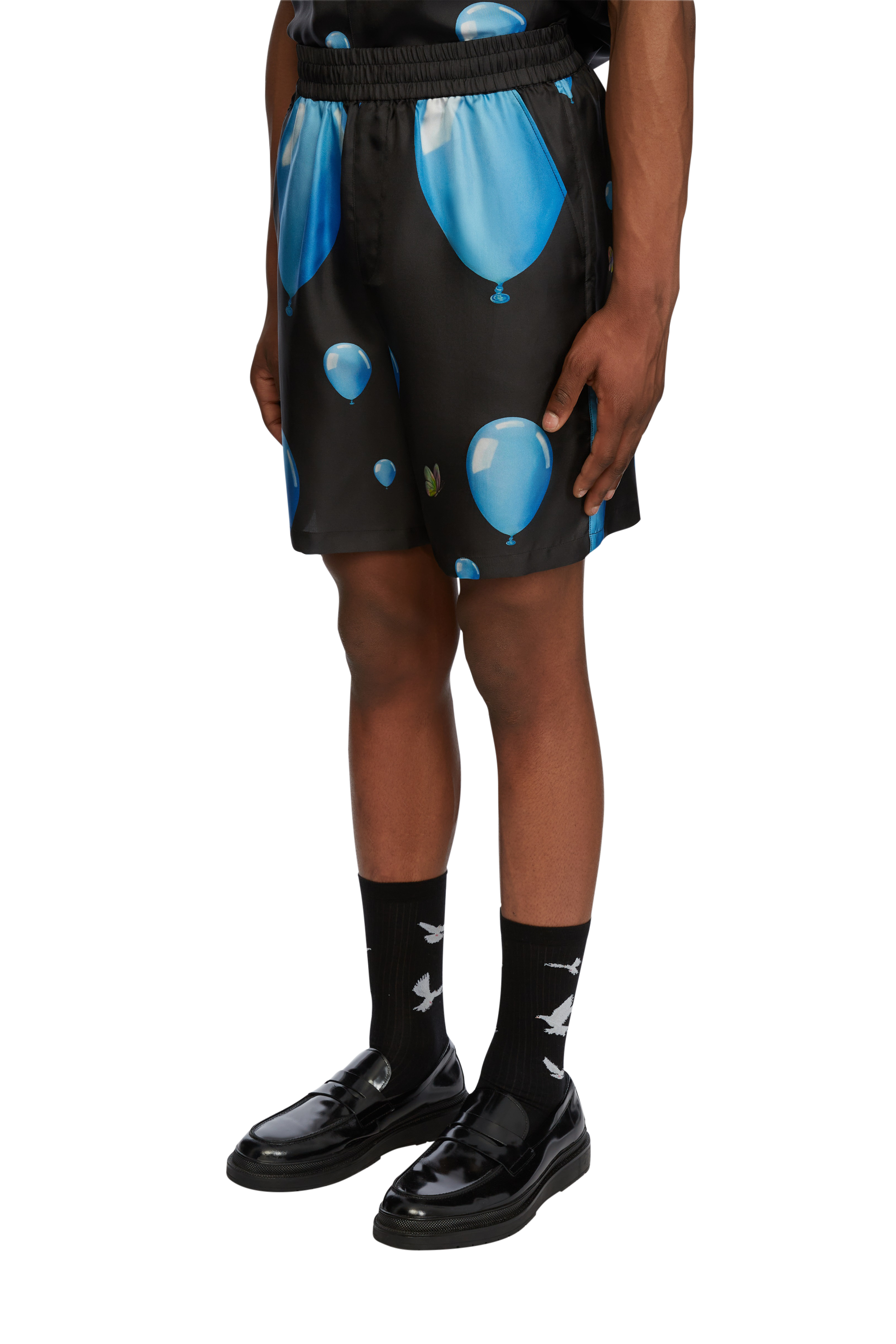 Dreaming Balloons Shorts in Silk